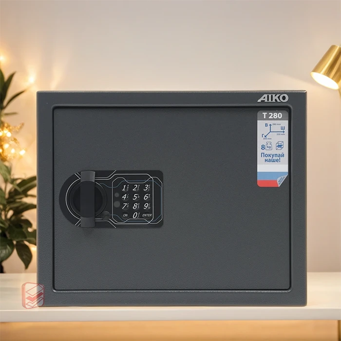 Сейф офисный AIKO T-280 EL с электронным кодовым замком фото СтеллажМастер Сейф офисный AIKO T-280 EL с электронным кодовым замком фото СтеллажМастер